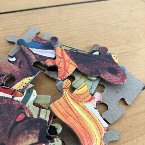 Goldilocks & Gingerbread Man Puzzles 50pc Set of 2 HG Toys Missing 1 Piece - Picture 7 of 8